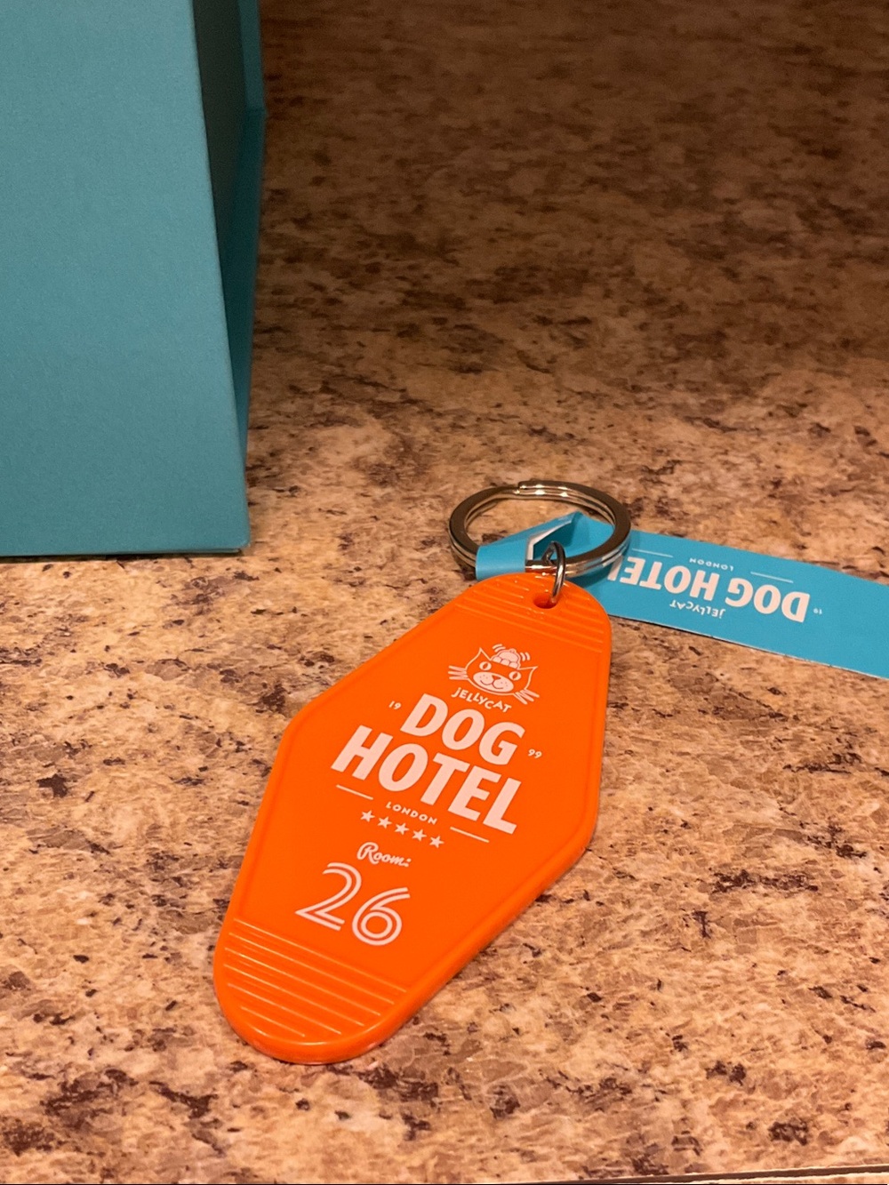 Jellycat Dog Hotel Goodwoof Rescue Dog Keychain